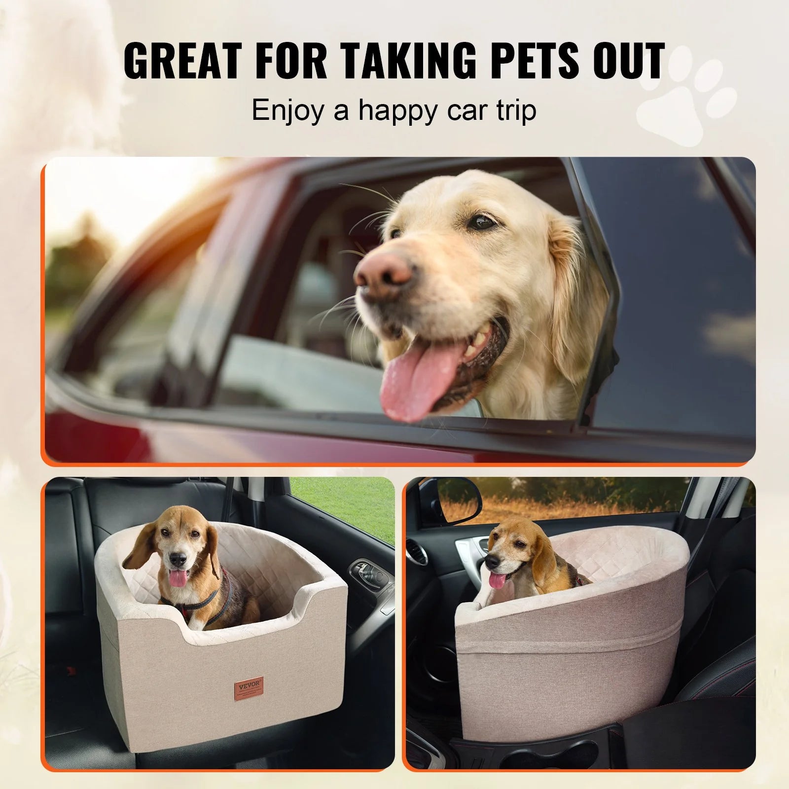 Pet Dog Car Booster Seat