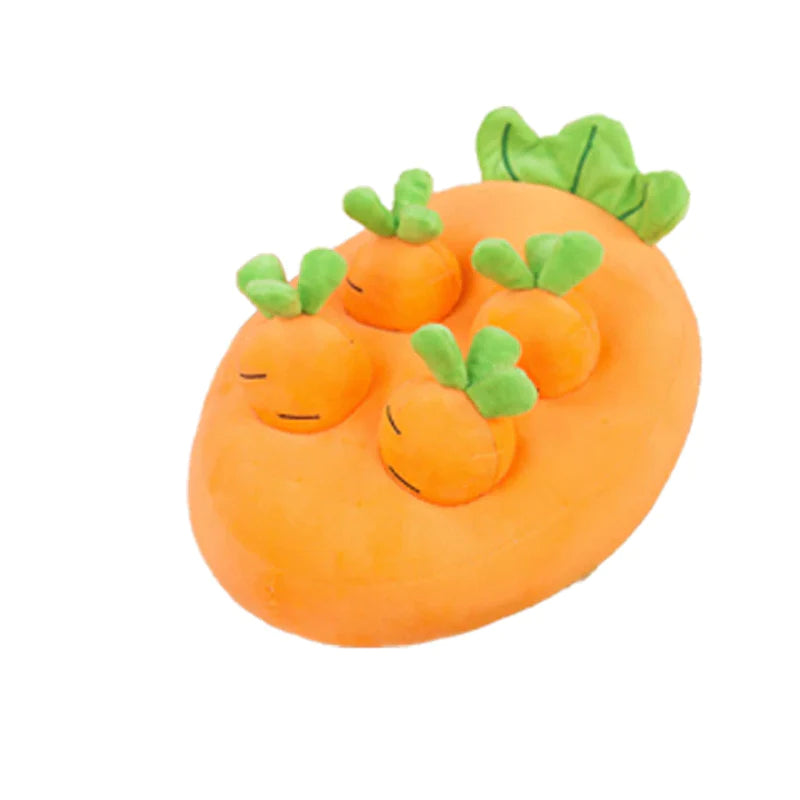 Pet Vegetable Carrot Plush Sniff Pet Toy