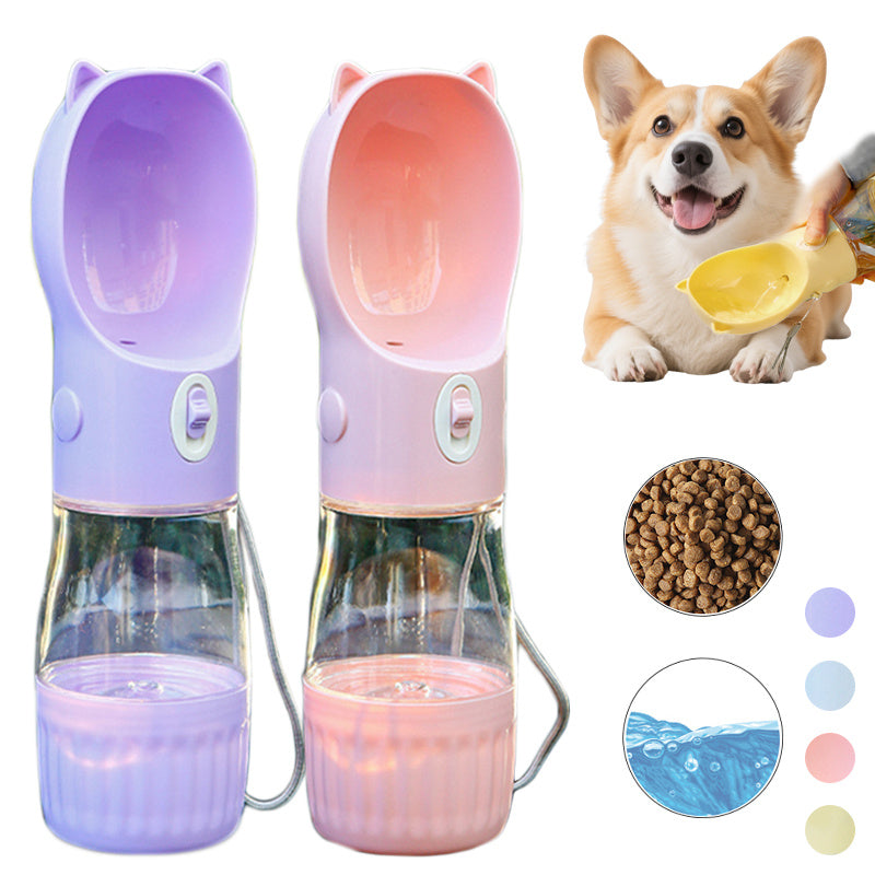 2 in 1 Portable Traveling Out Dog Water Bottle - The Nice Guy Shop