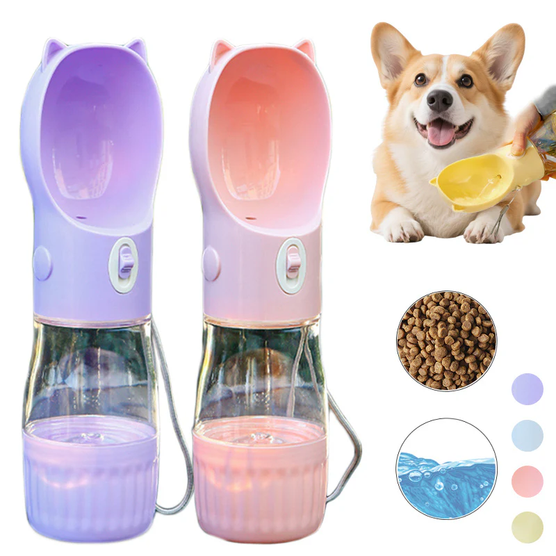 2 in 1 Portable Traveling Out Dog Water Bottle - The Nice Guy Shop