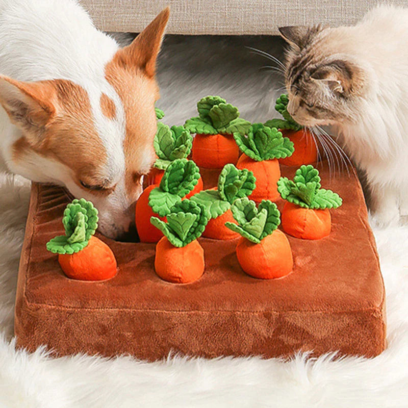 Pet Vegetable Carrot Plush Sniff Pet Toy
