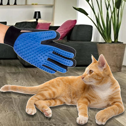 Pet Dog Deshedding Hair Massage Gloves