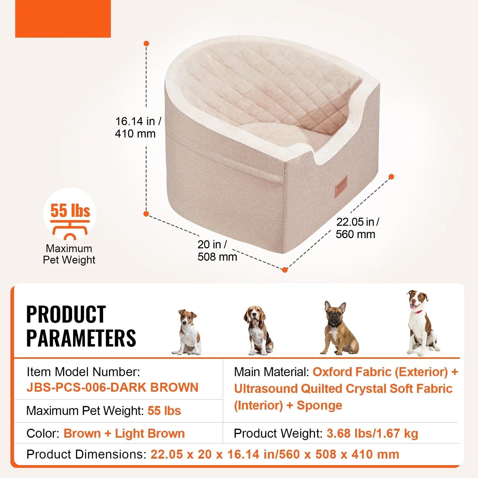 Pet Dog Car Booster Seat
