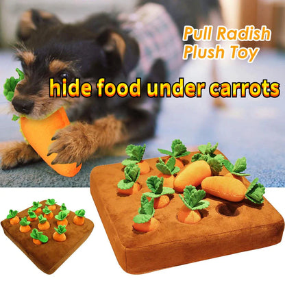 Pet Vegetable Carrot Plush Sniff Pet Toy
