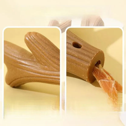 Bite Resistant Pet Dog Chew Toys Molar Teeth Clean Stick Interesting Pine Wood Cute Bone Shape Durable Pet Accessories (Copy)
