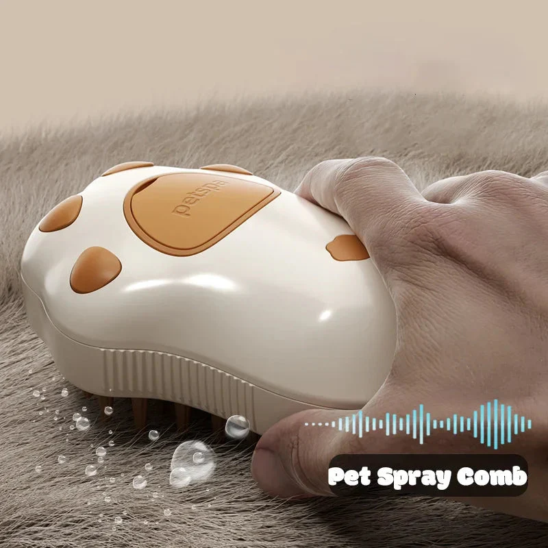 3-In-1 Pet Electric Cat Steam Brush with Water Spray - The Nice Guy Shop