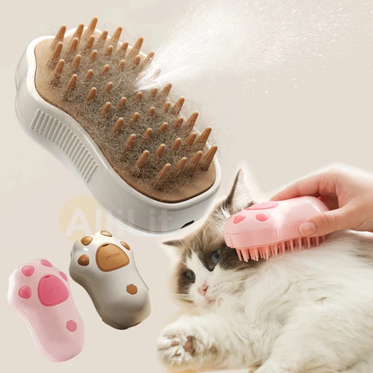 3-In-1 Pet Electric Cat Steam Brush with Water Spray - The Nice Guy Shop
