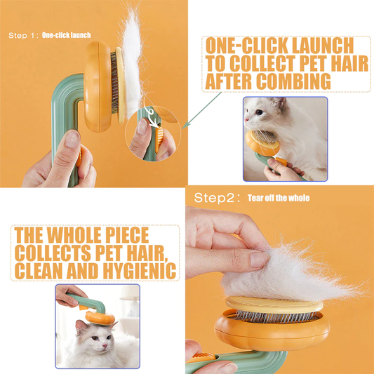 Pet Pumpkin Cat Hair Remover Brush Comb - The Nice Guy Shop