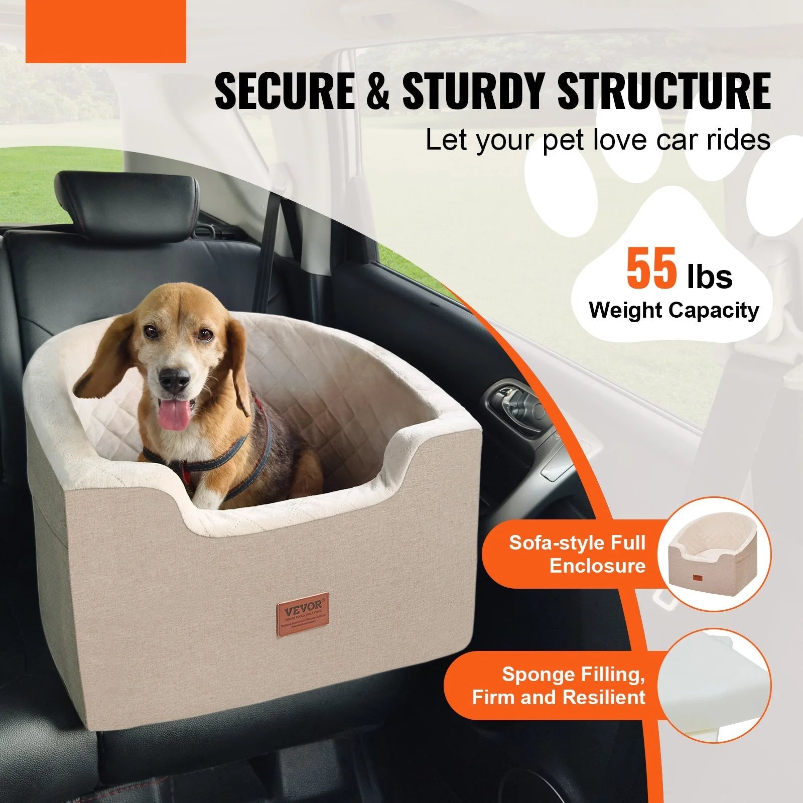 Pet Dog Car Booster Seat