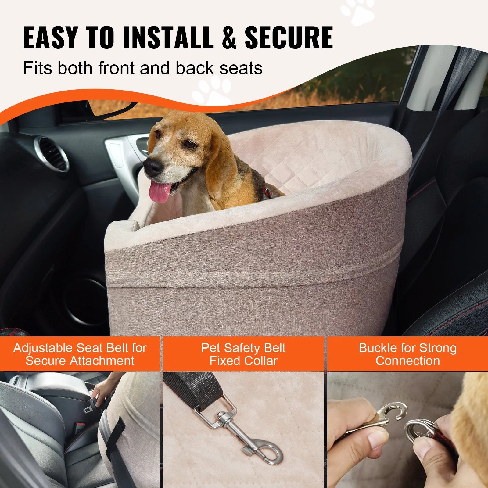 Pet Dog Car Booster Seat